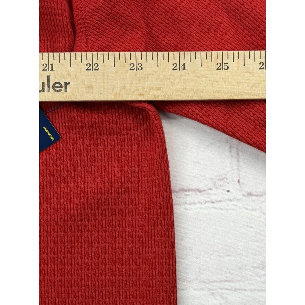 Polo Ralph Lauren Red Sleep Shirt P67 Pony Logo Waffle Knit Crew Mens 2XL NEW